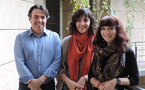 (D’esquerra a dreta). Martí Domínguez, Anna Mateu i Íngrid Lafita. Foto: Marta Navarro